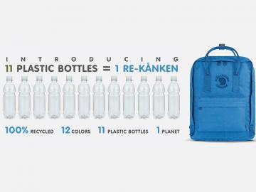 一個用回收塑料瓶做的環保包包，北極狐包包你值得擁有